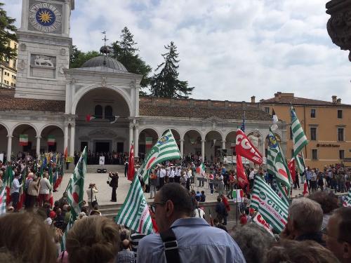 Cerimonia del 25 Aprile a Udine